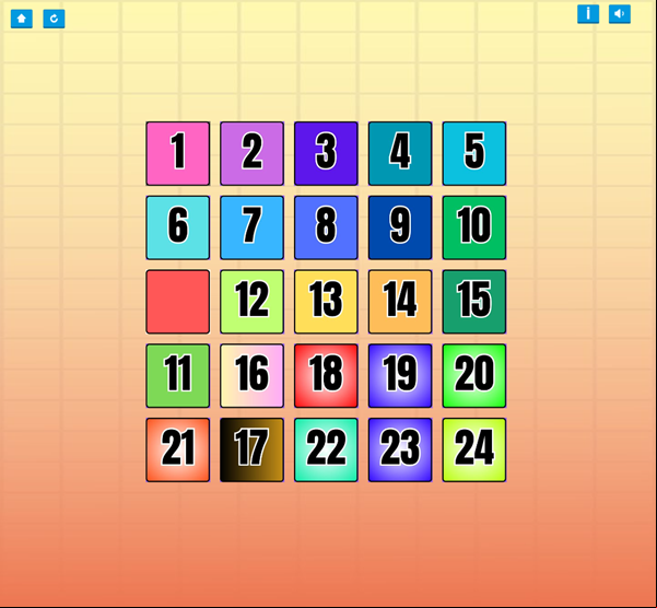 Sort Numbers Puzzle Game Play Screenshot.