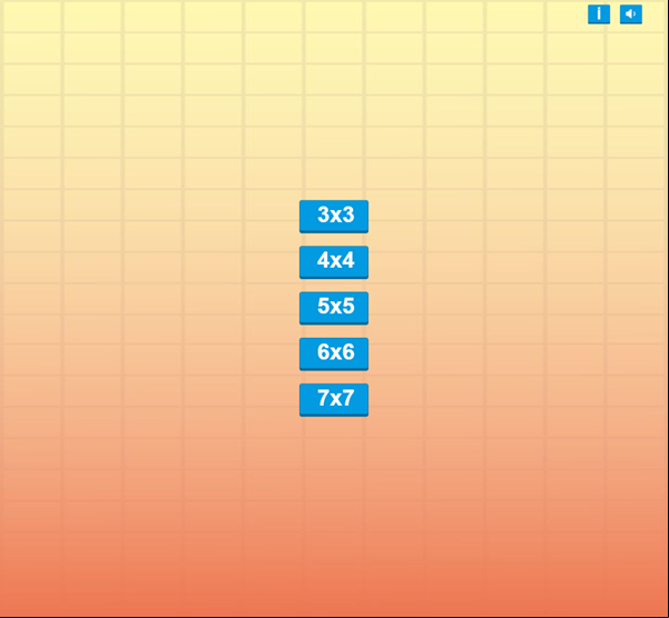 Sort Numbers Puzzle Game Tile Select Screenshot.