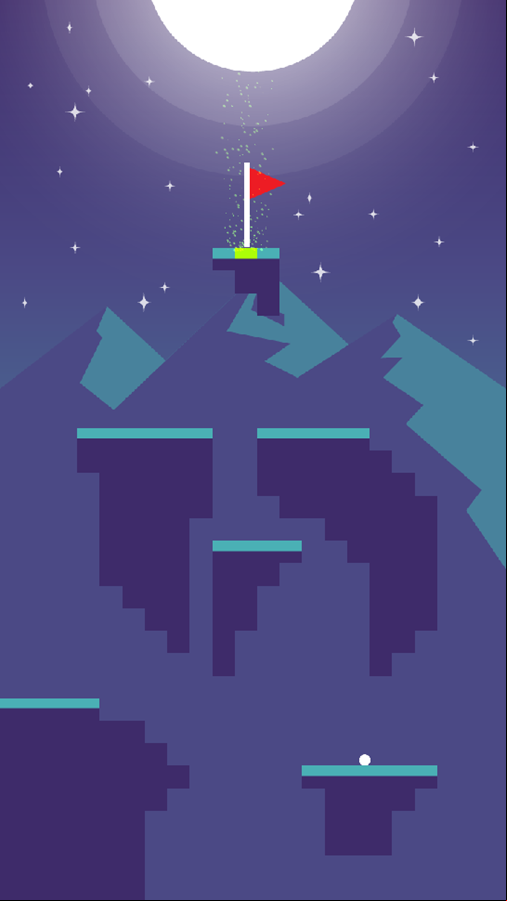 Space Mini Golf Game Final Level Screenshot.