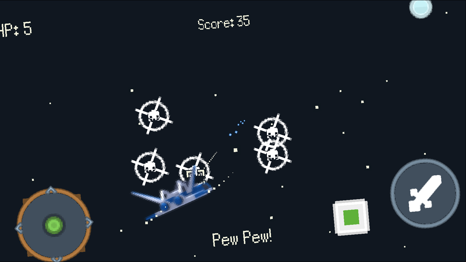 Space Ship EX Game Play Screenshot.