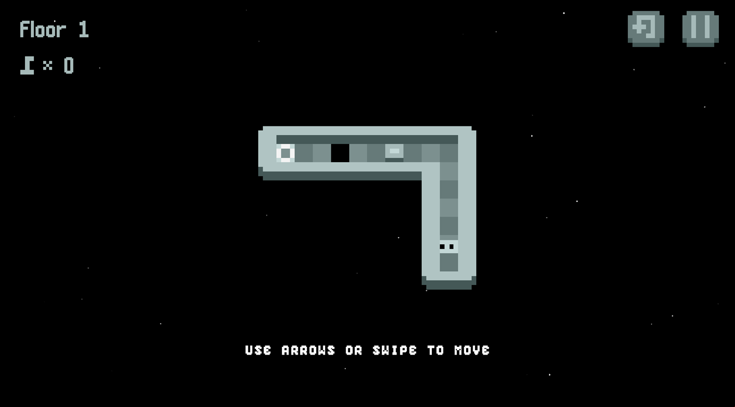 Space Slide Puzzle Game Level Start Screenshot.