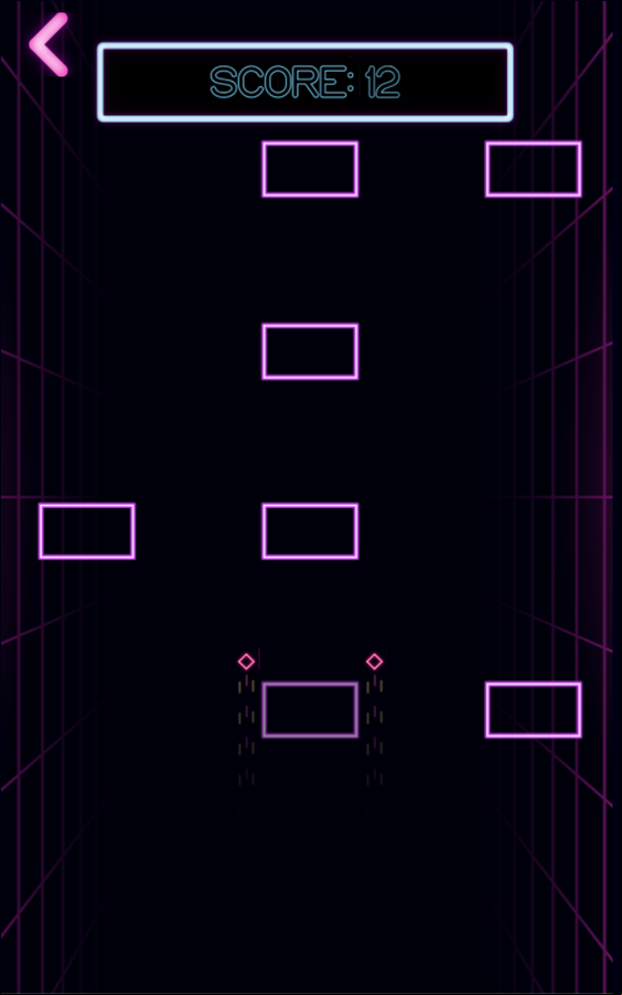 Speed Neon Game Play Screenshot.