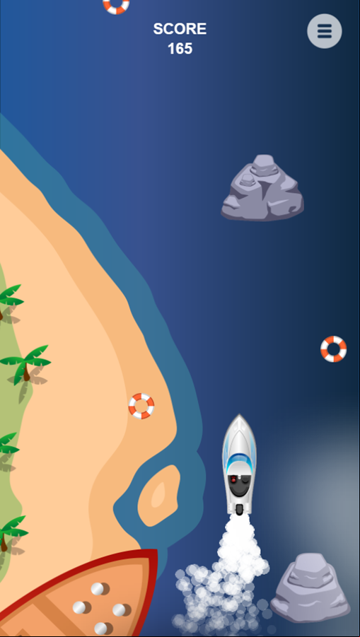 Speed Over Water Game Play Screenshot.