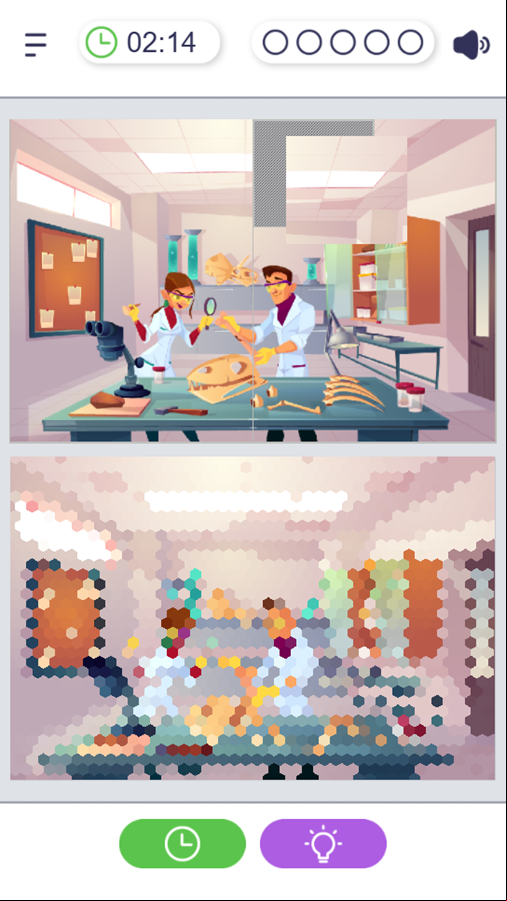 Spin and Spot Game Arrange Puzzle Screenshot.