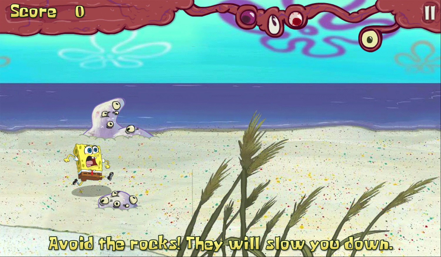 Spongebob Squarepants Monster Island How To Play Screenshot.