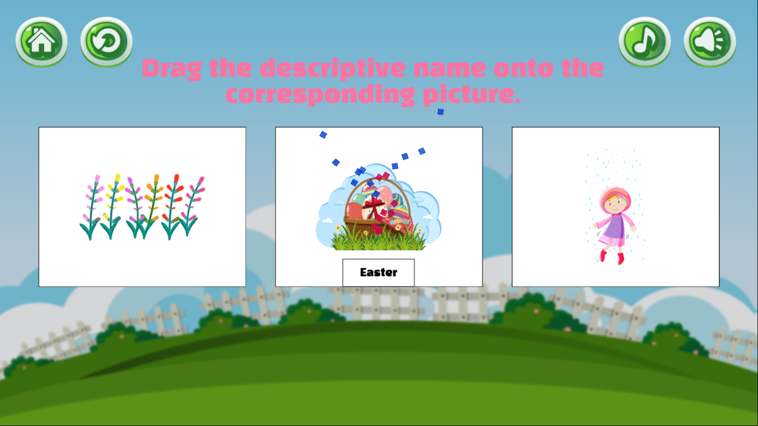 Spring Comes Game Level Play Screenshot.