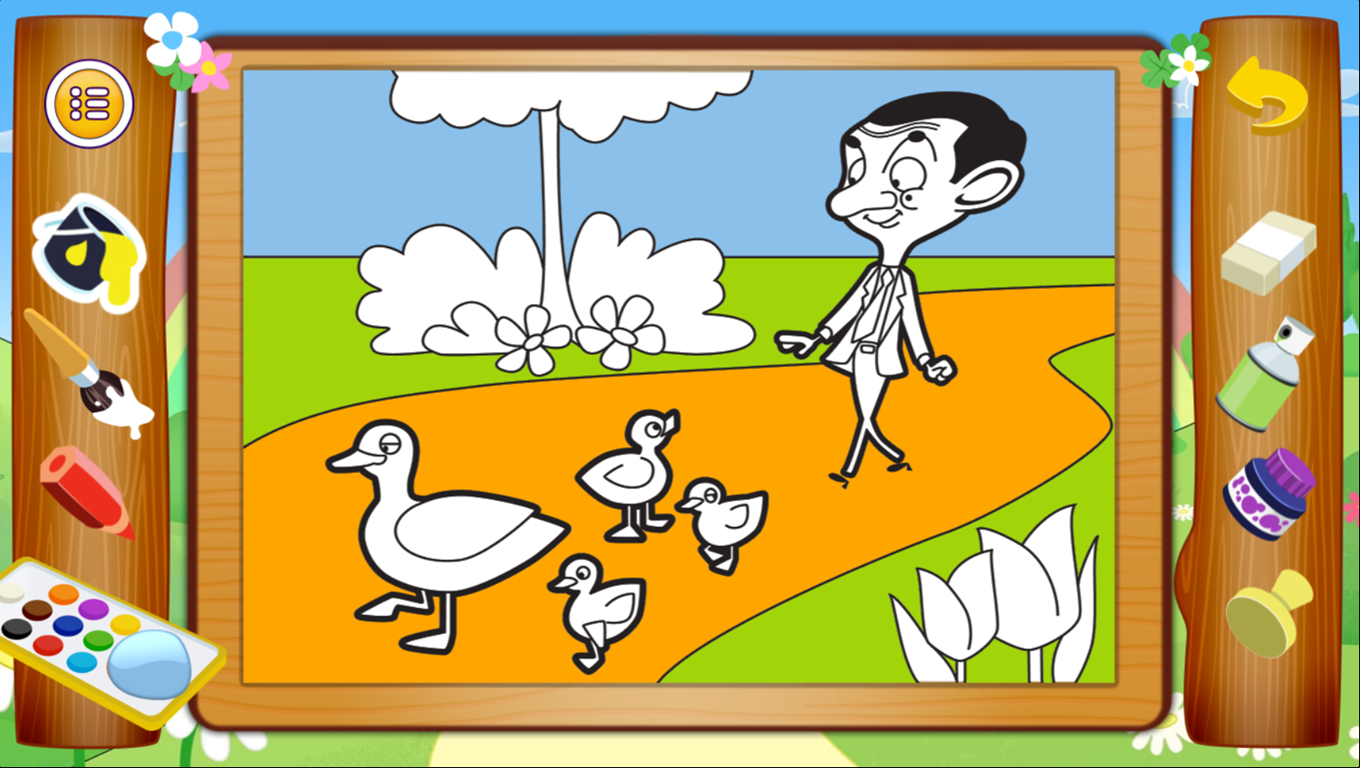 Spring Time Splash Art Game Colored Artwork Screenshot.