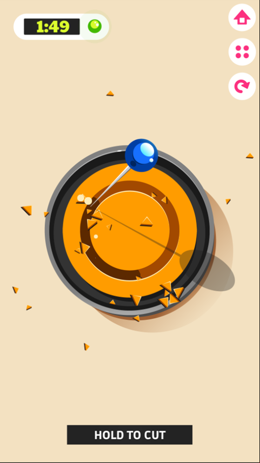 Square Game Dalgona Candy Game Play Screenshot.