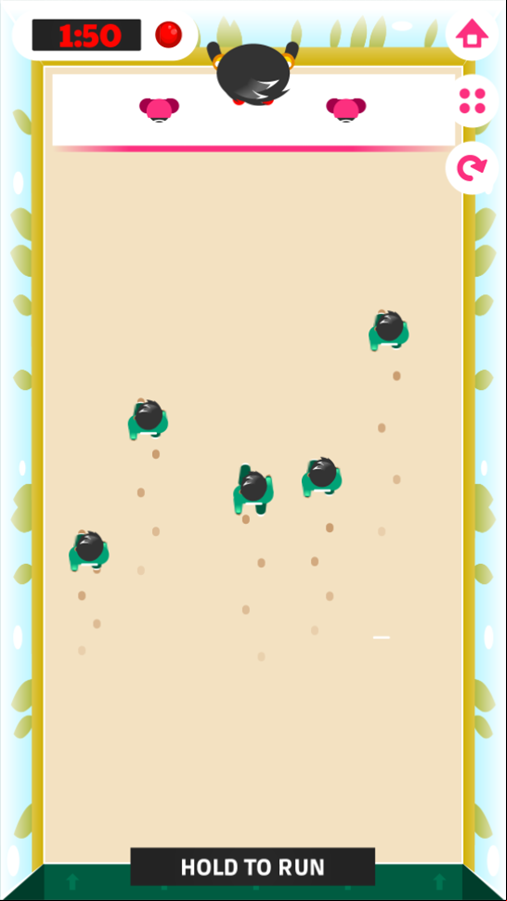 Square Game Red Light Green Light Game Play Screenshot.