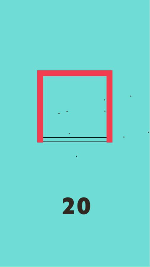 Square Ricochet Game Score Screenshot.