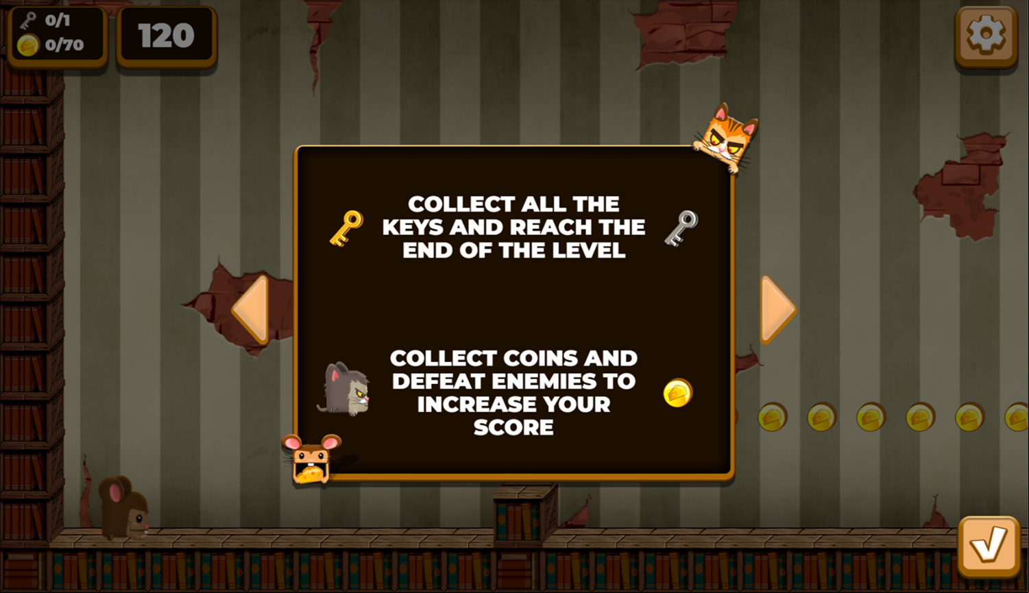 Squicky Game Instructions Screenshot.
