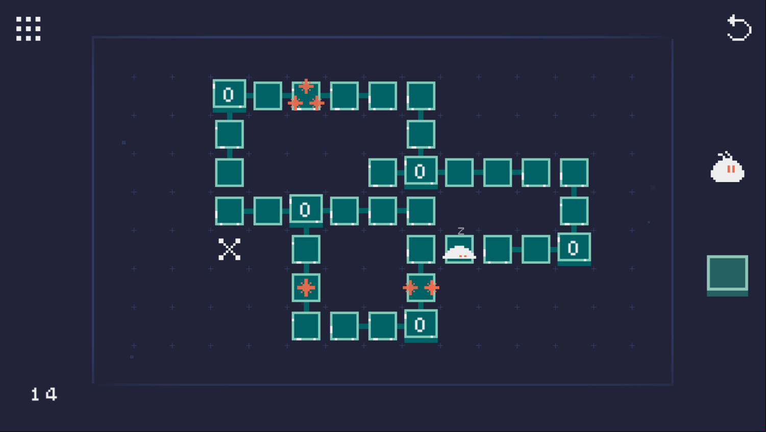 Star Collector Game Level 14 Screenshot.