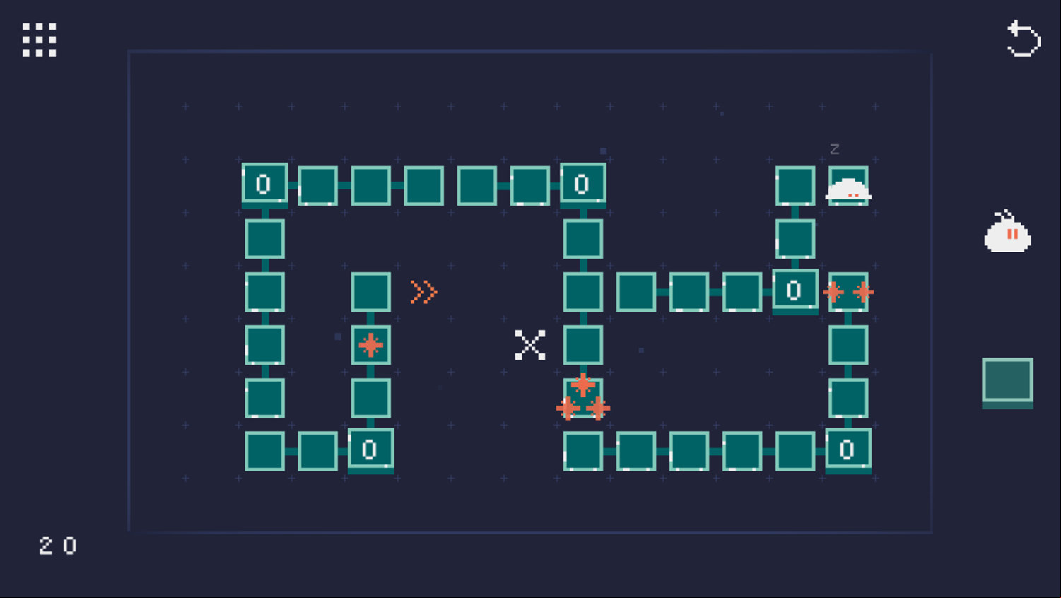 Star Collector Game Level 20 Screenshot.