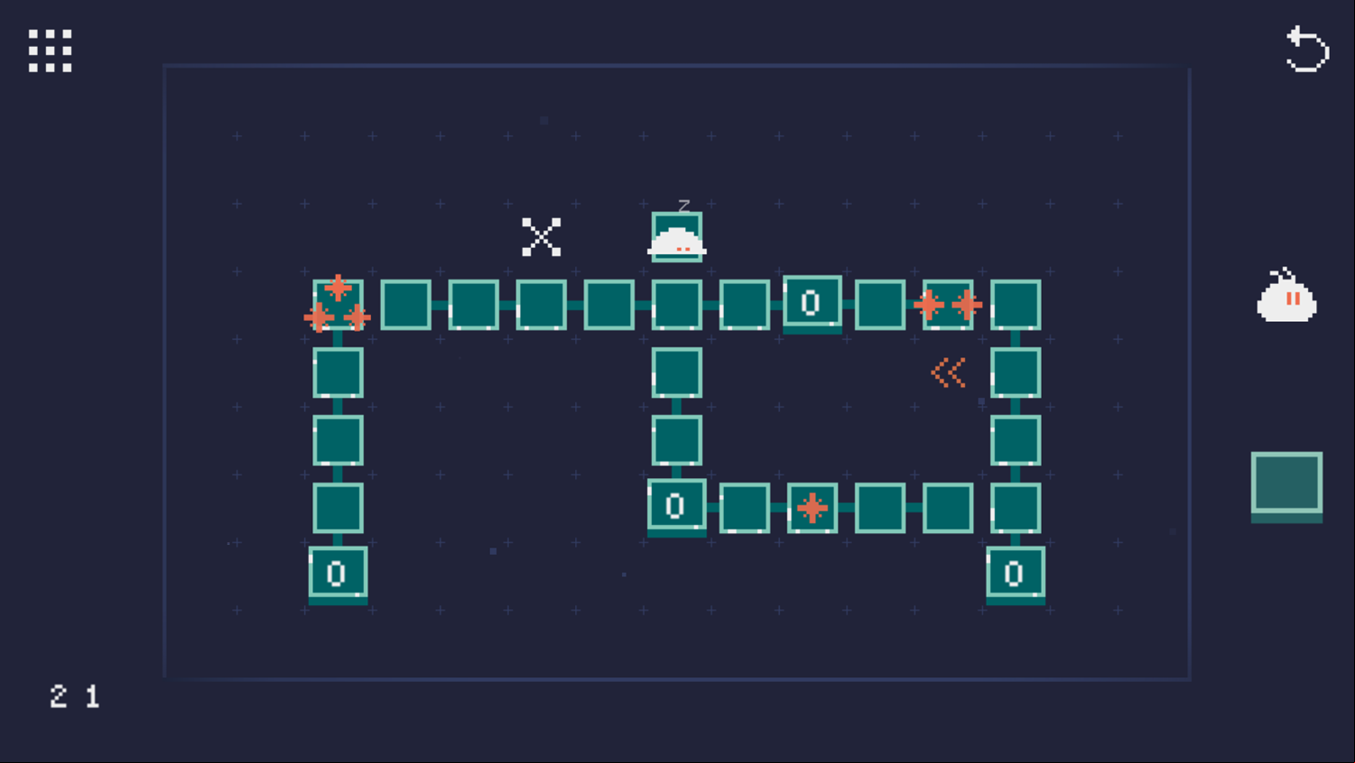 Star Collector Game Level 21 Screenshot.