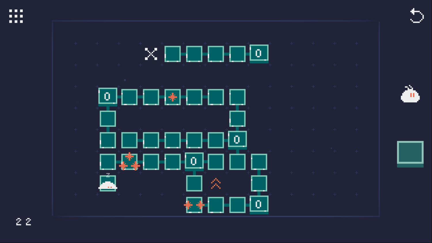 Star Collector Game Level 22 Screenshot.