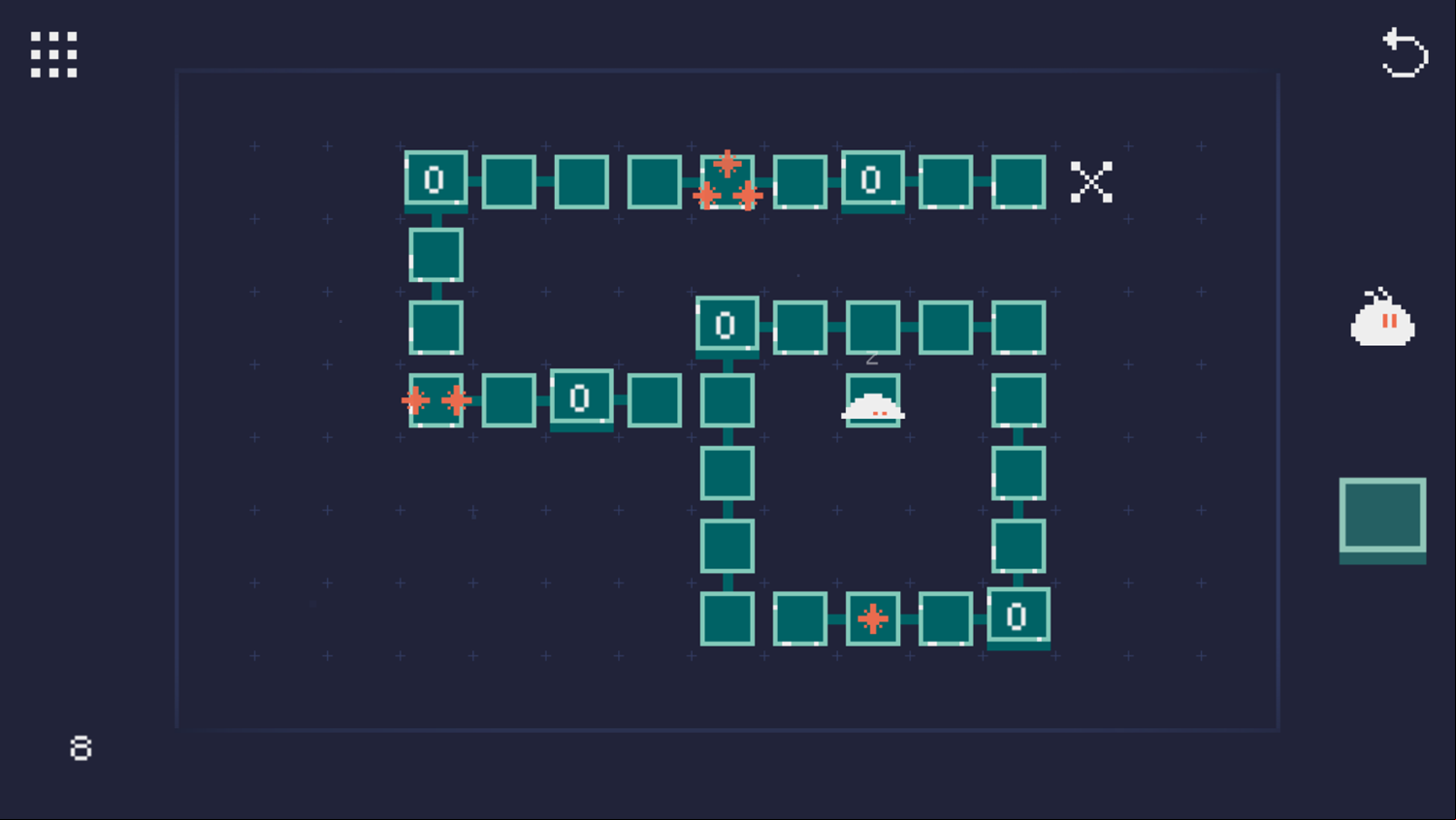 Star Collector Game Level 8 Screenshot.