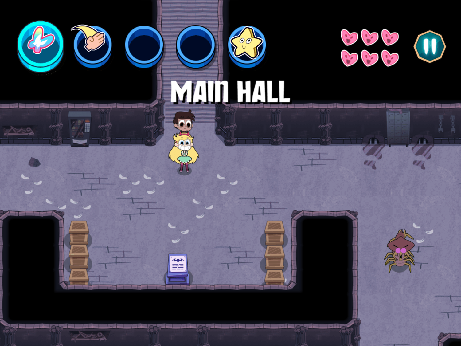 Star vs the Dungeon of Evil Game Start Screenshot.
