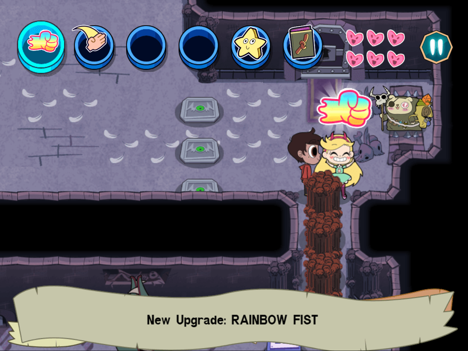 Star vs the Dungeon of Evil Game New Upgrade Screenshot.