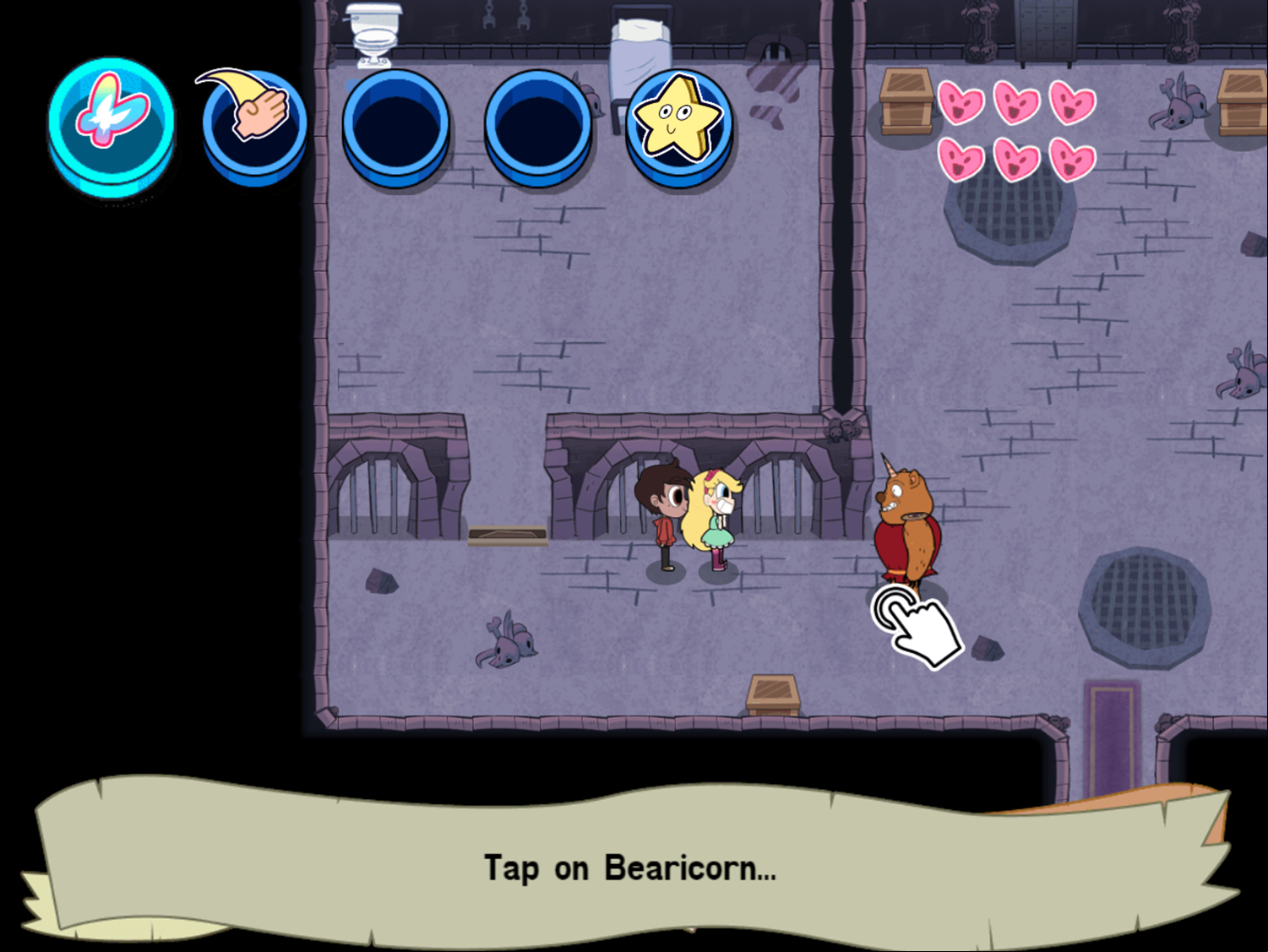 Star vs the Dungeon of Evil Game Use Rainbow Blast Screenshot.