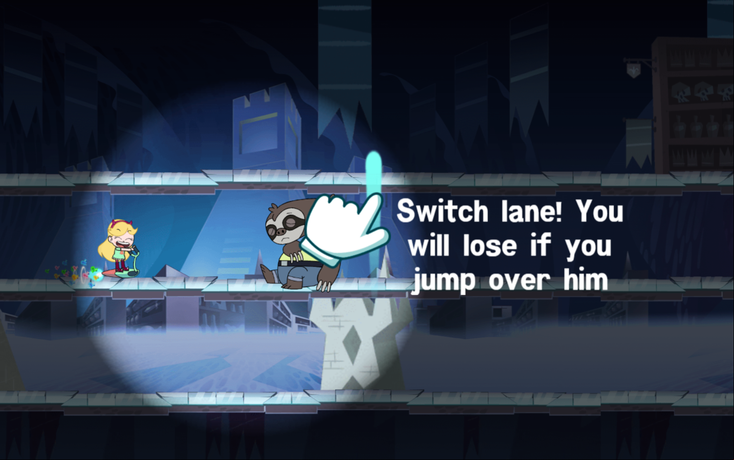 Star vs the Forces of Evil Quest Buy Rush Game How To Switch Lane Screenshot.