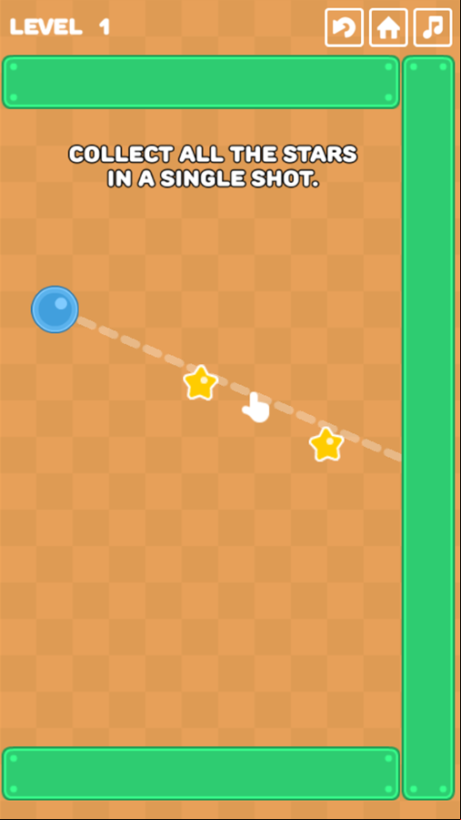 Stelar Trajectory Game Goal Screenshot.