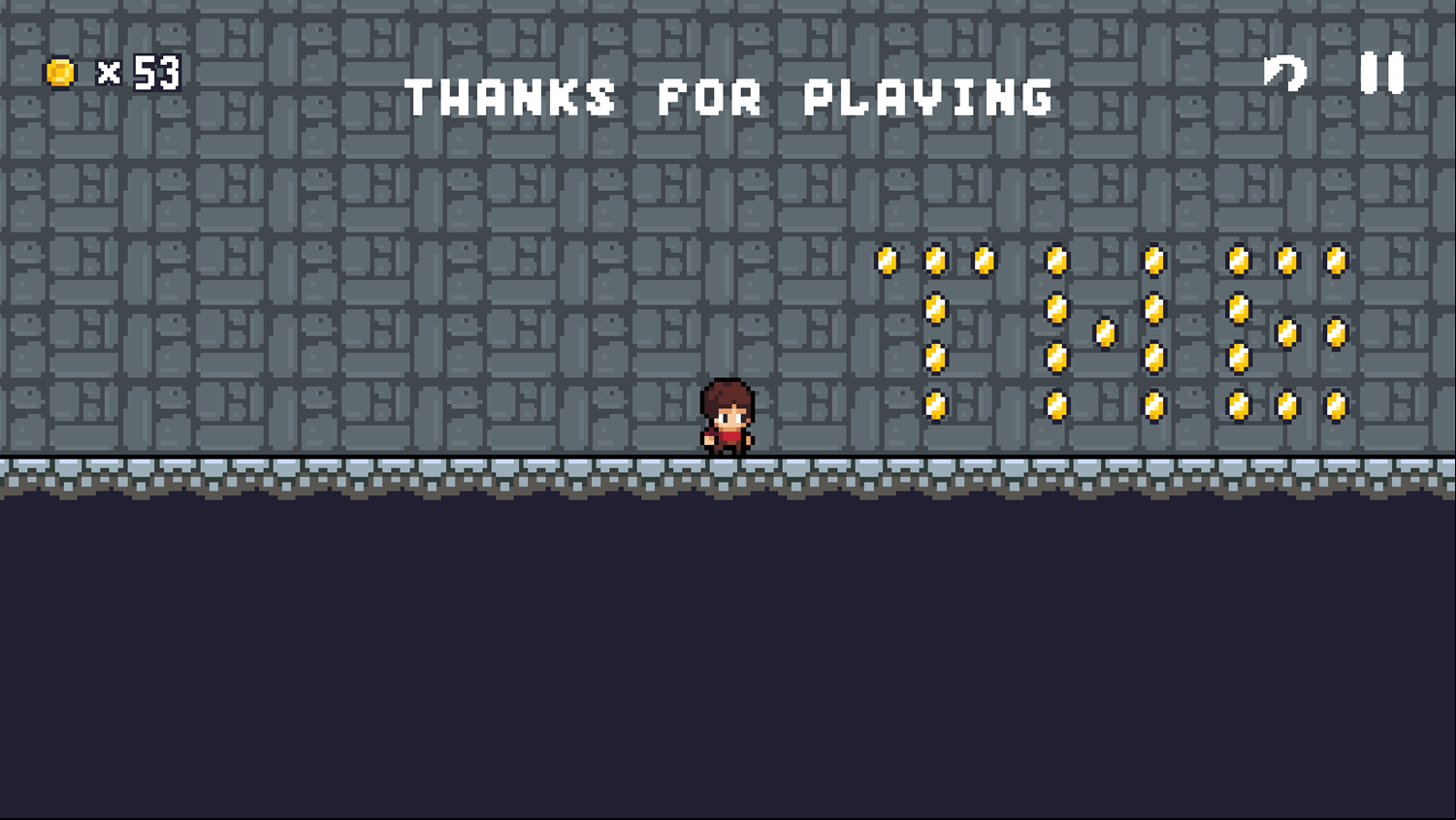 Steve Adventure Game Beat Screen Screenshot.
