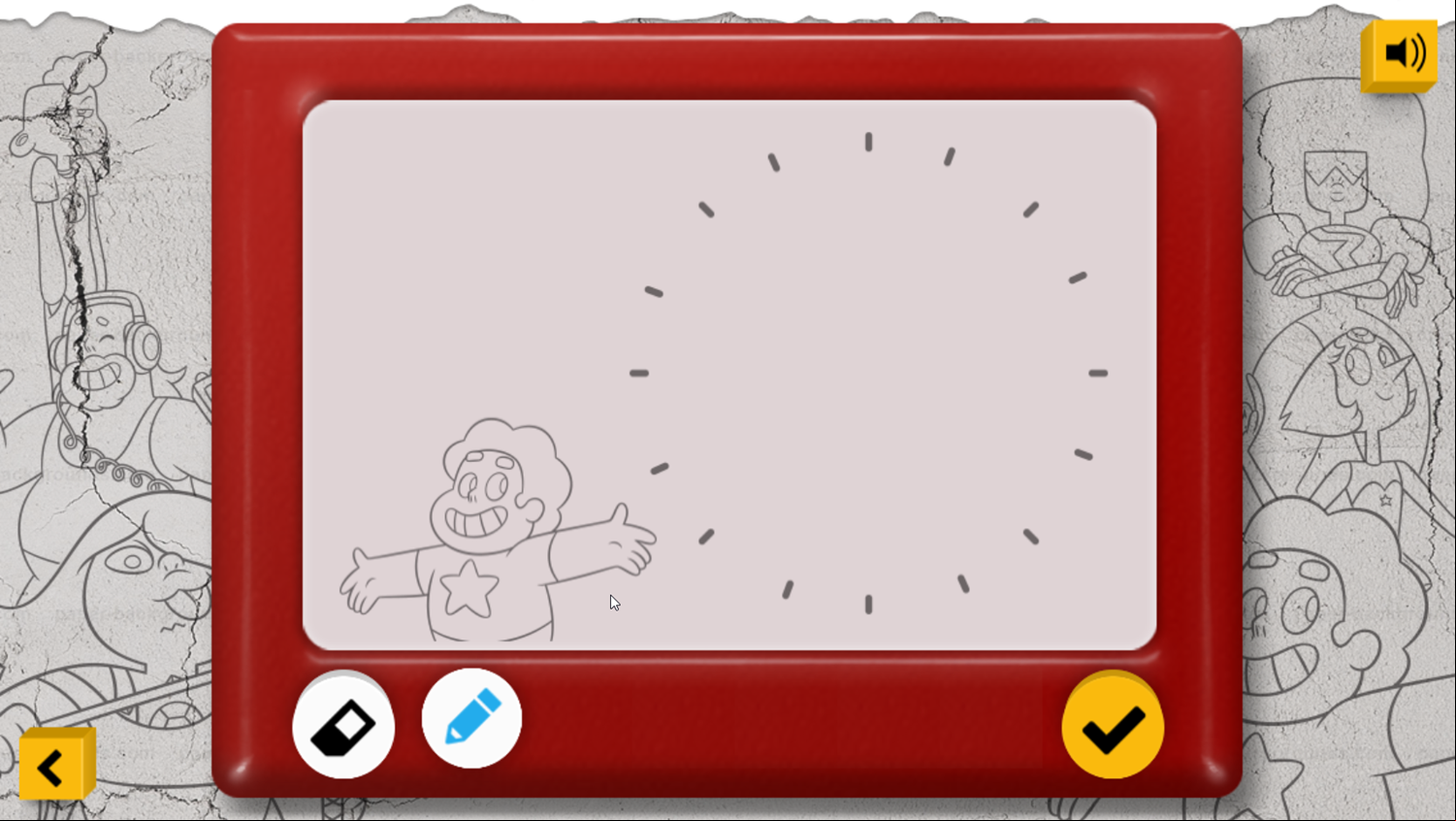 Steven Universe Storyboard Game Blank Artwork Screenshot.