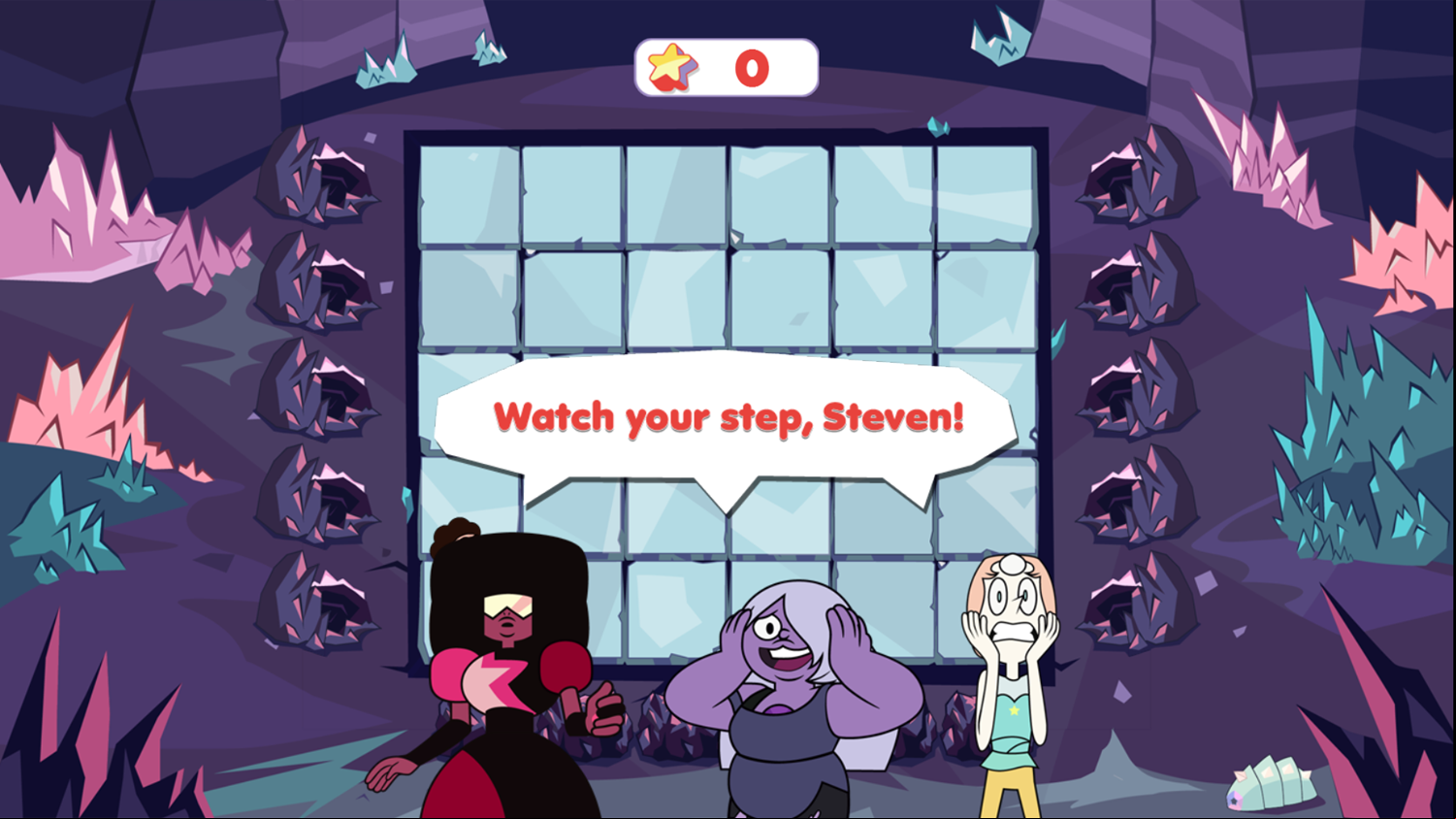 Steven Universe Watch Your Step Steven Game Start Screenshot.