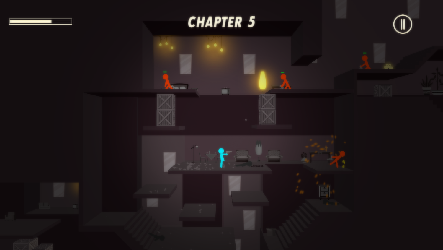Stick Wars 3D Game Level Progress Screenshot.