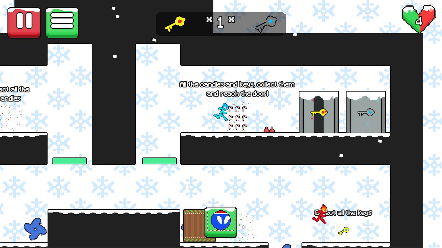 Stickboys Xmas Game Play Screenshot.