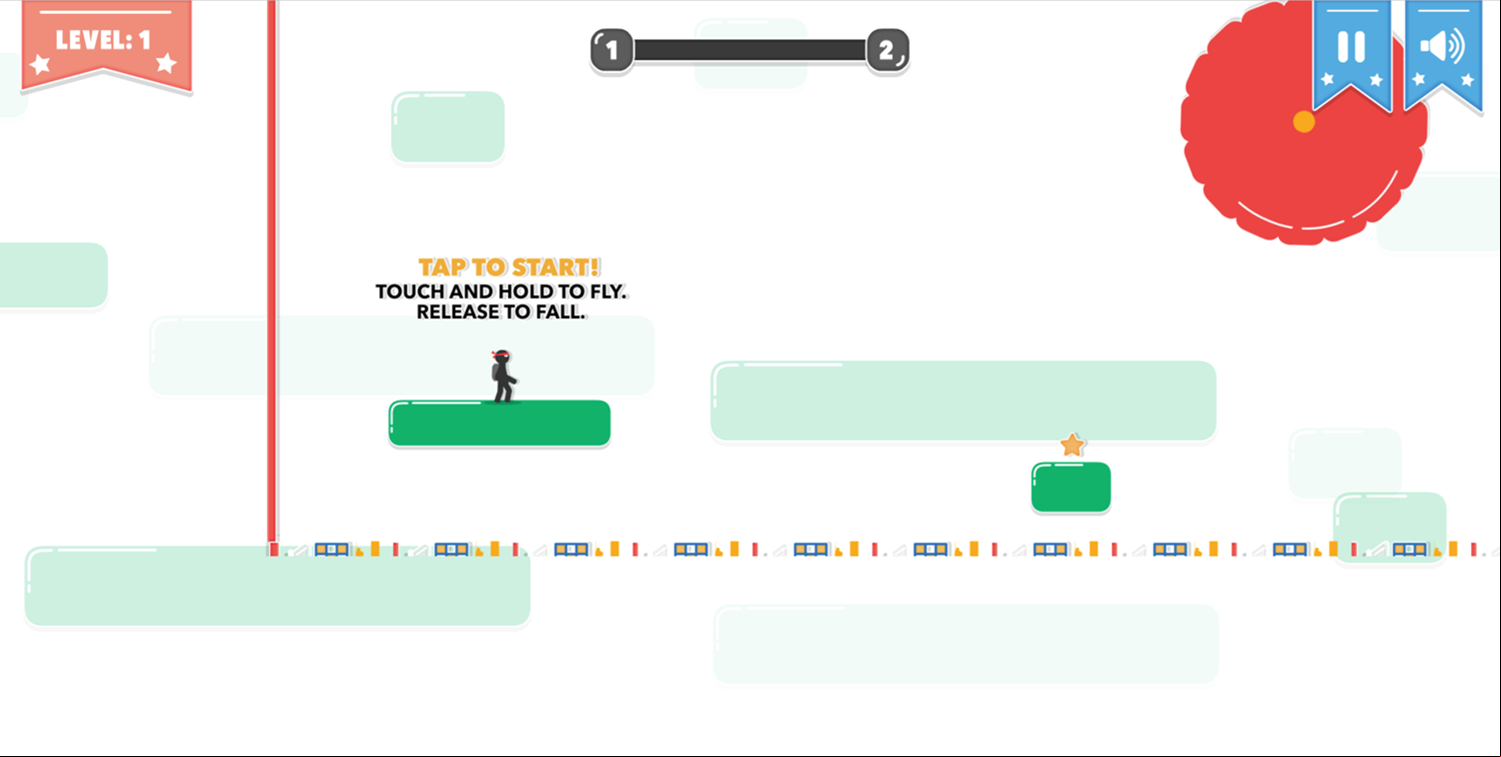 Stickjet Challenge Game Instructions Screen Screenshot.