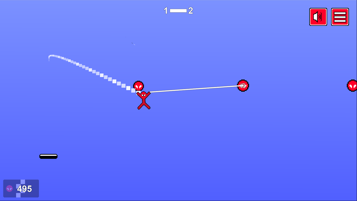 Stickman Rope Heroes Gameplay Screenshot.
