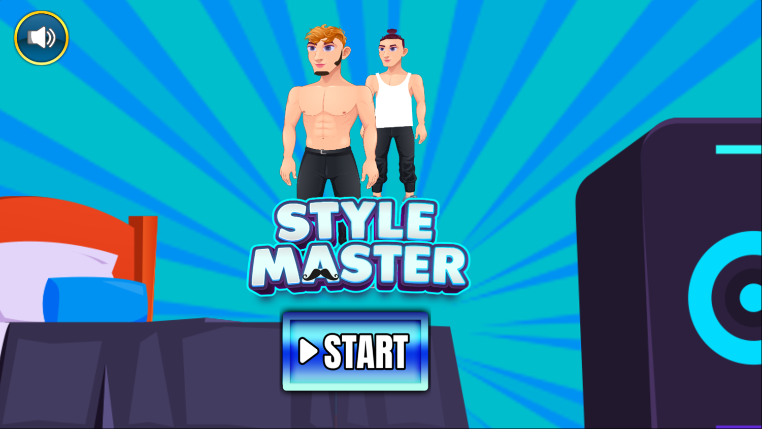 Style Master Game Welcome Screen Screenshot.