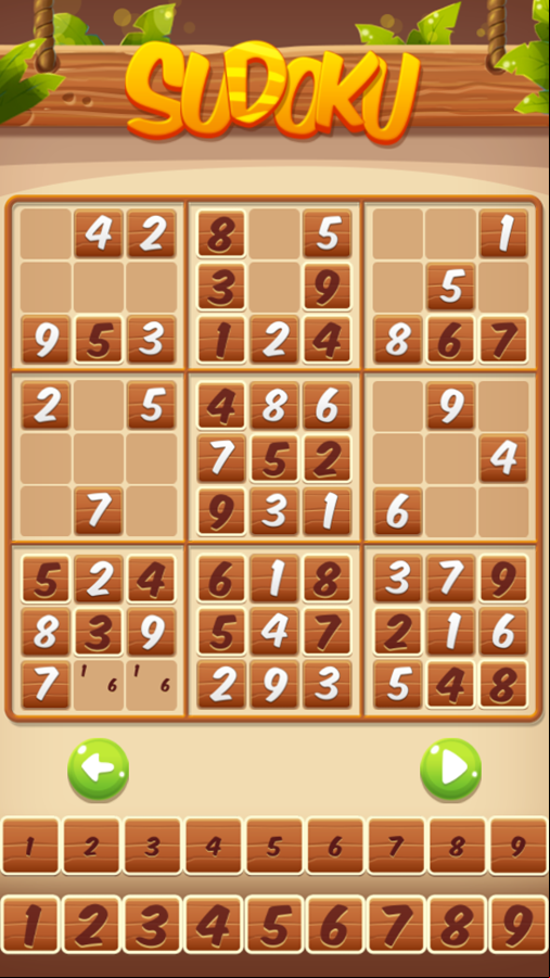 Sudoku Game Play Screenshot.