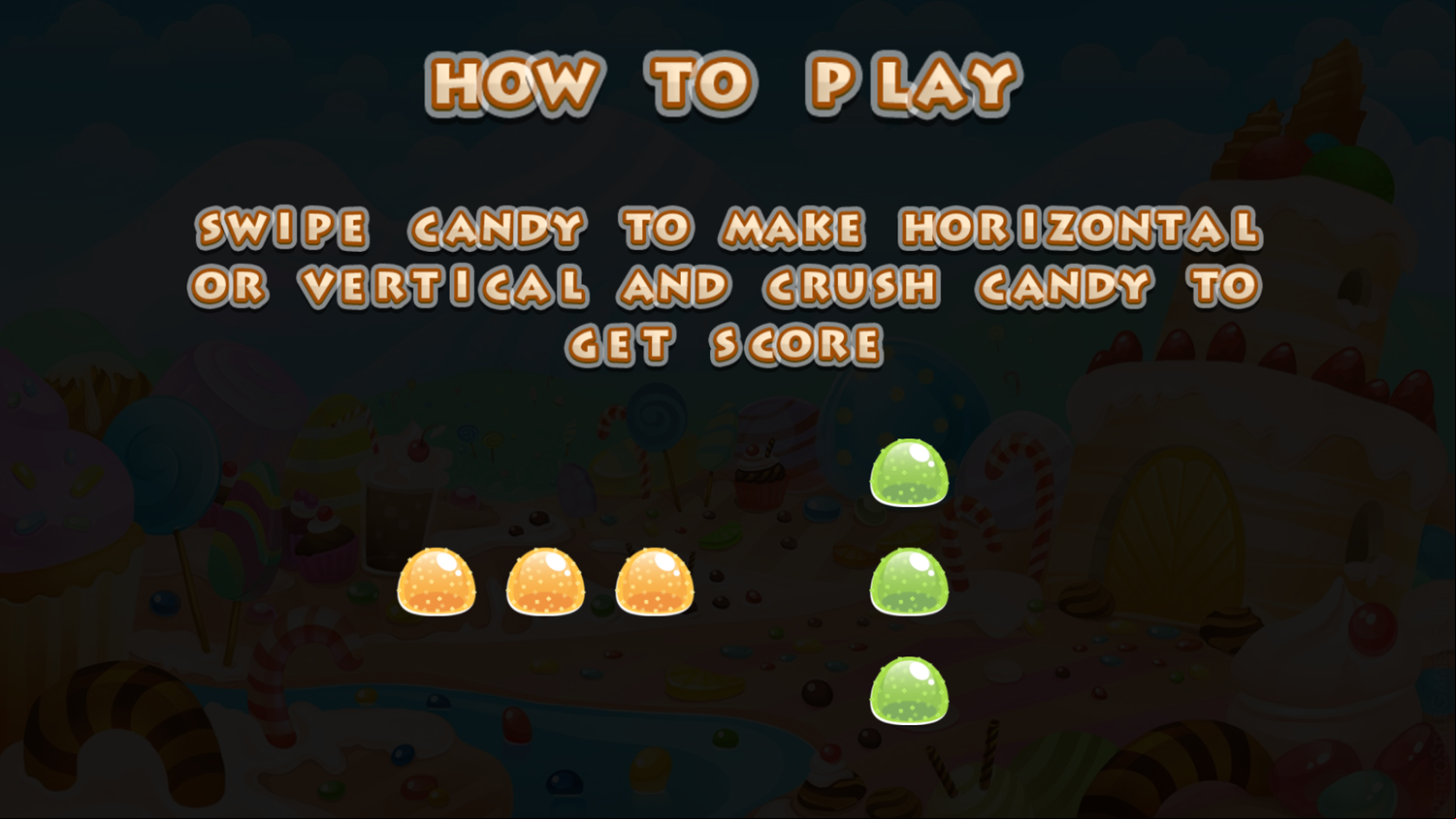 Sugar Jelly Blast Game How To Play Screenshot.