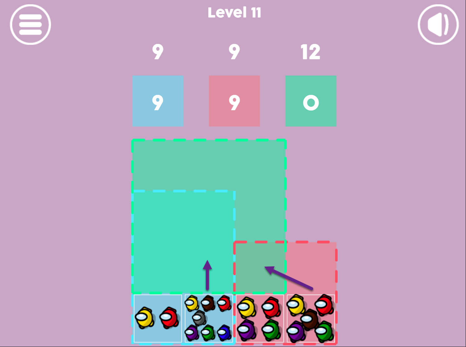 Sum Among Us Game Screenshot.
