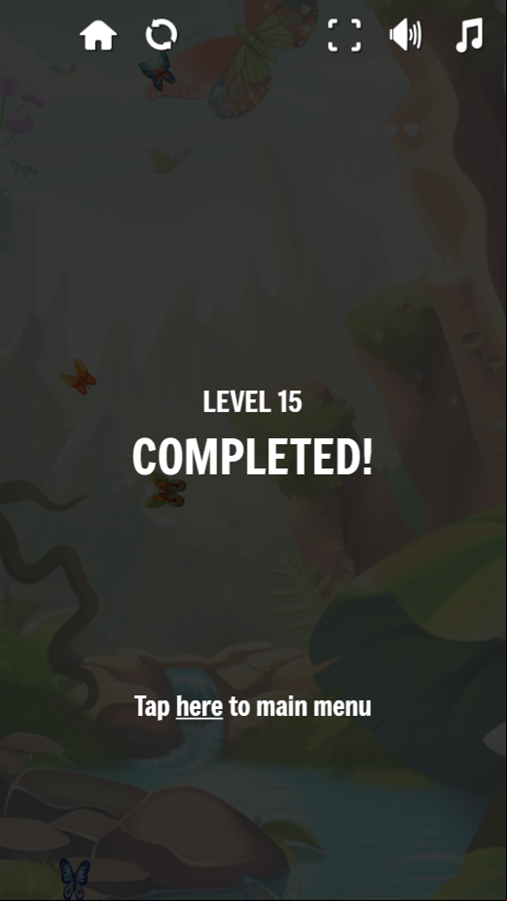 Sum Forest Adventure Game Level Completed Screen Screenshot.