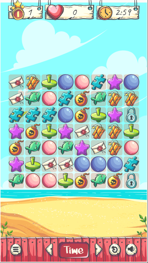 Summer Break Game Level Start Screenshot.