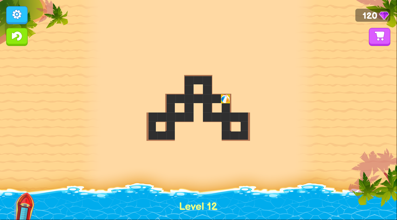 Summer Maze Game Next Level Screenshot.