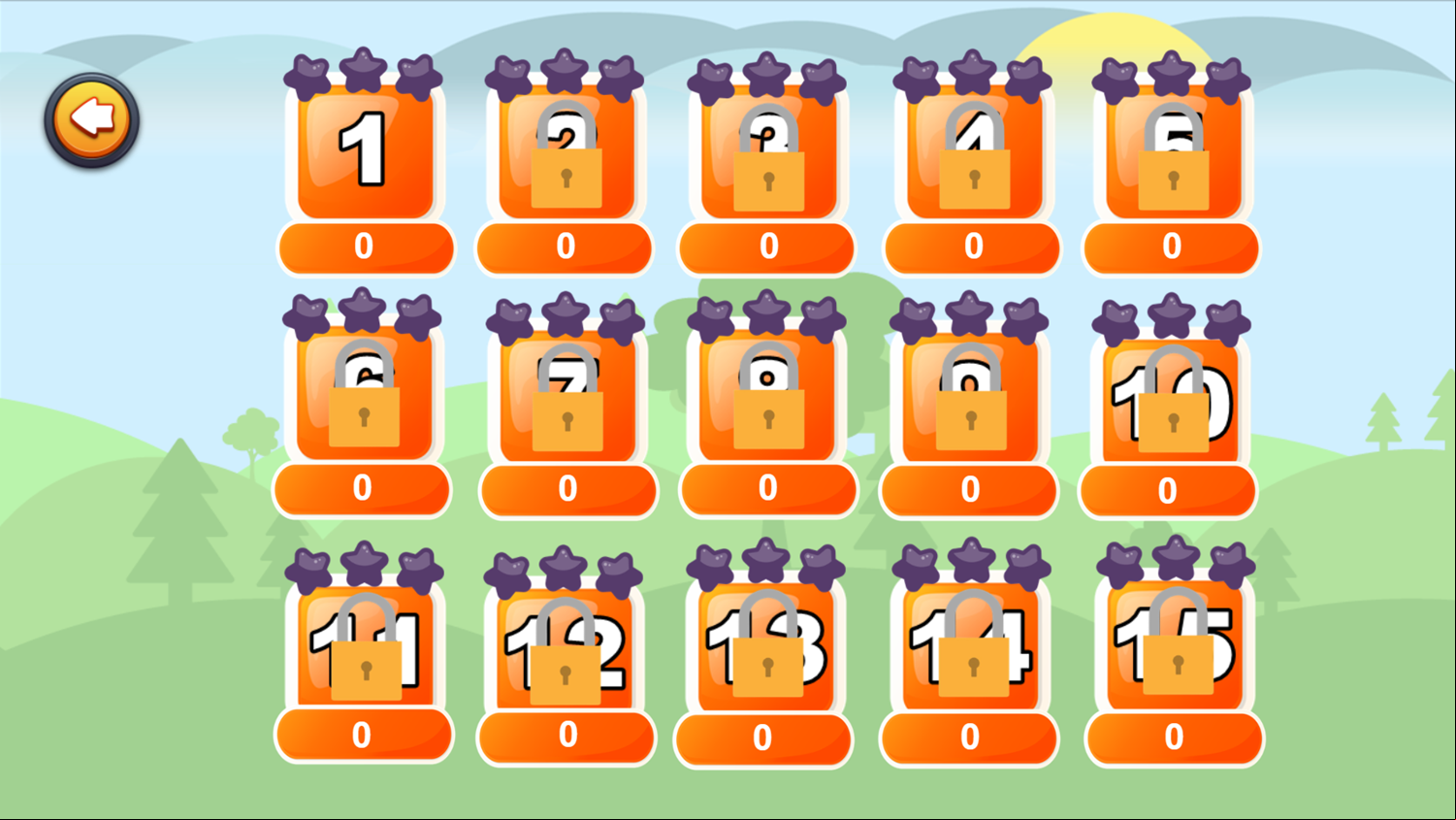 Super Bitcoin Boy Game Level Select Screenshot.