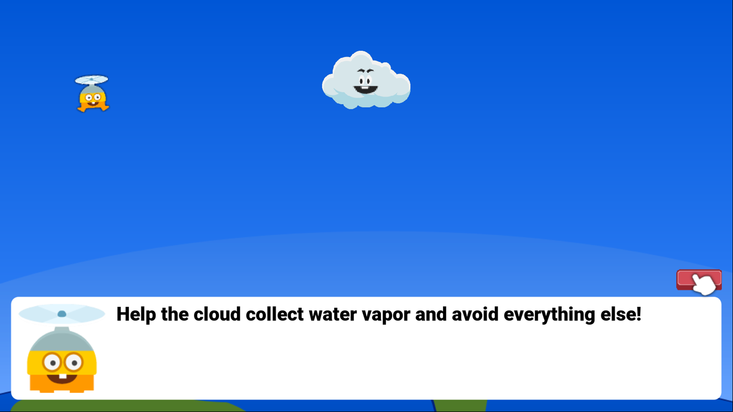 Super Droplet Cycle Game Catch the Vapor Screen Screenshot.