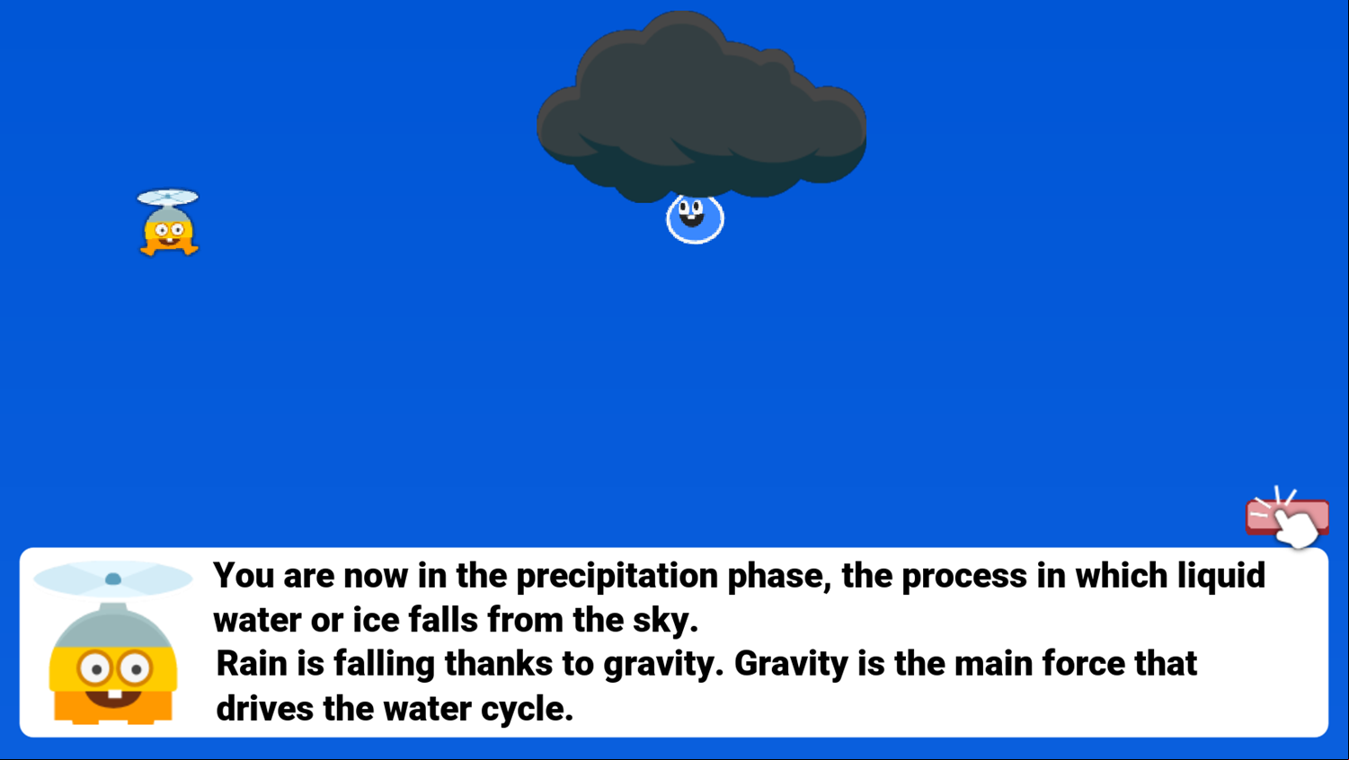 Super Droplet Cycle Game Gravity Screen Screenshot.