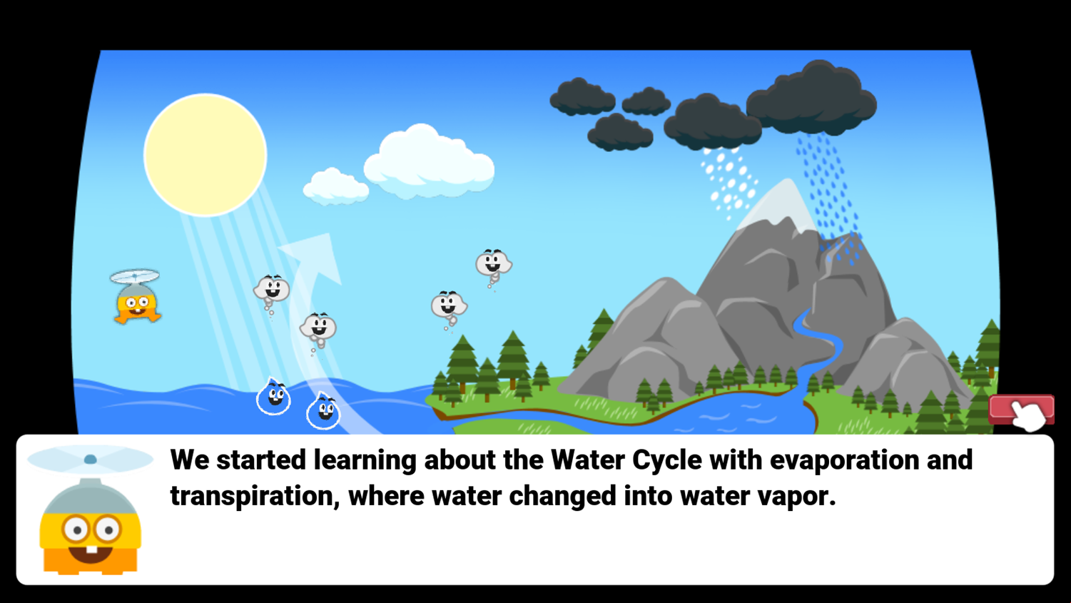 Super Droplet Cycle Game Recap Evaporation Screen Screenshot.