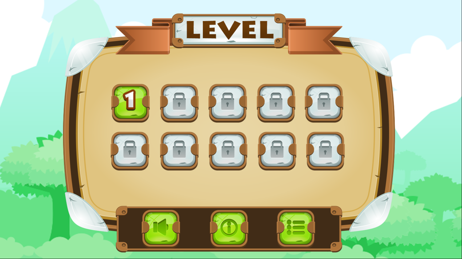 Super Knight Adventure Level Select Screenshot.