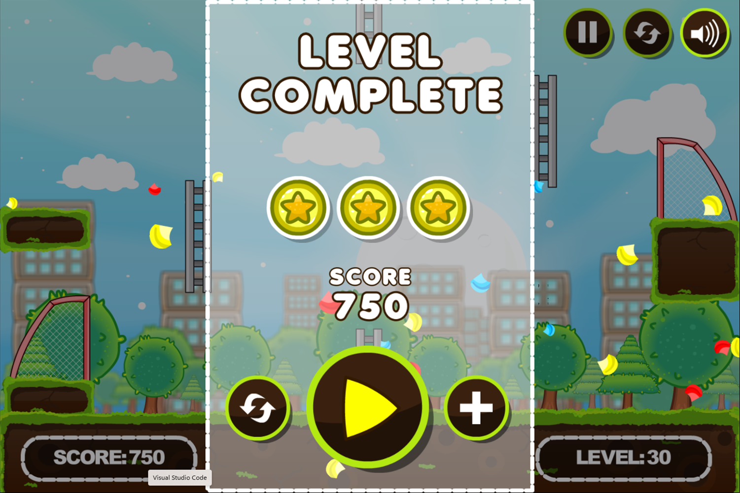 Super Soccer Star 2 Game Level Complete Screen Screenshot.