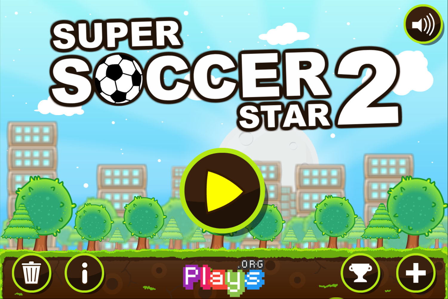 Super Soccer Star 2 Game Welcome Screen Screenshot.
