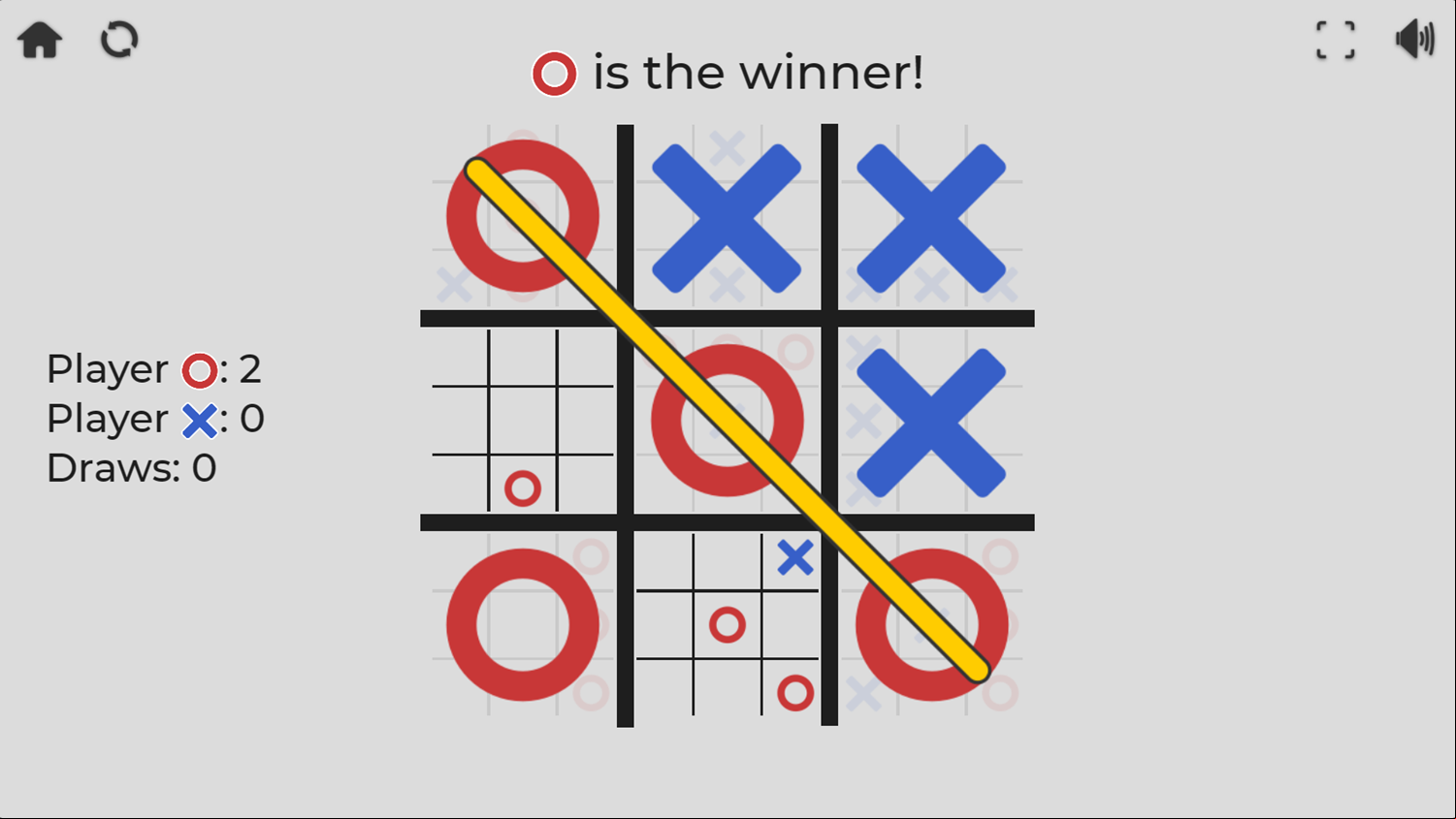 Super TTT Game Win Screenshot.