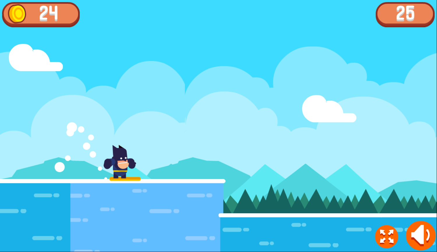 Surf Riders Game Unlock Batman Screenshot.