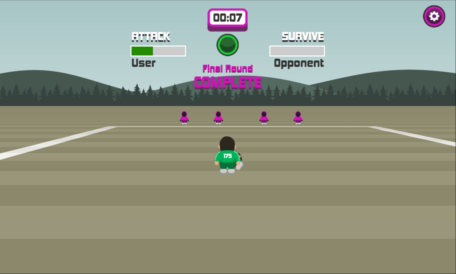 Survival Game Marble Game Final Round Complete Screenshot.