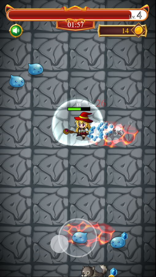 Survivor Witch Game Play Screenshot.
